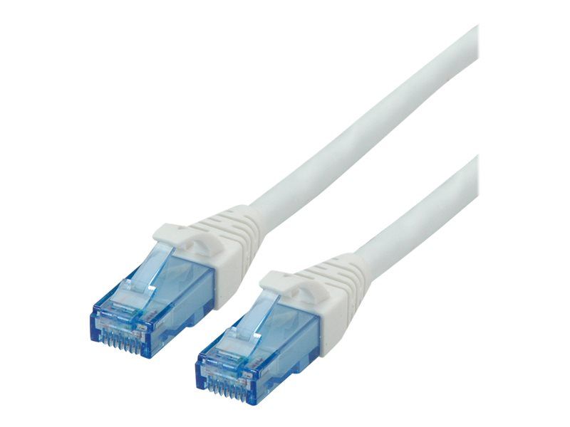 Roline - Cordon de raccordement - RJ-45 (M) pour RJ-45 (M) - 3 m - UTP - CAT 6a - sans halogène, moulé, bloqué - blanc