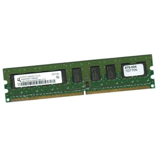 Módulo de memoria RAM ECC Qimonda 1 GB (HYS72T128000EU-2.5-C2, PC2-6400E, 800 MHz, CL6)