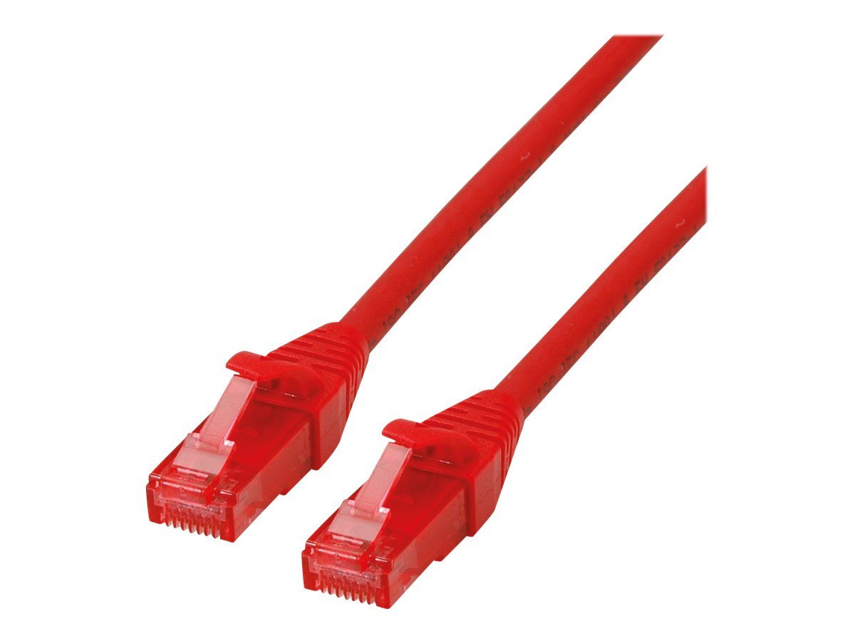 Roline - Cordon de raccordement - RJ-45 (M) pour RJ-45 (M) - 50 cm - UTP - CAT 6 - sans halogène, moulé, bloqué - rouge