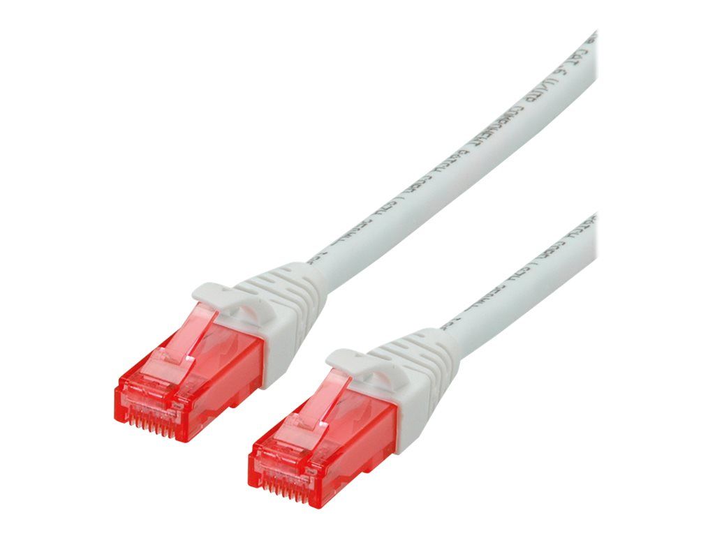 Roline - Cordon de raccordement - RJ-45 (M) pour RJ-45 (M) - 50 cm - UTP - CAT 6 - sans halogène, moulé, bloqué - blanc