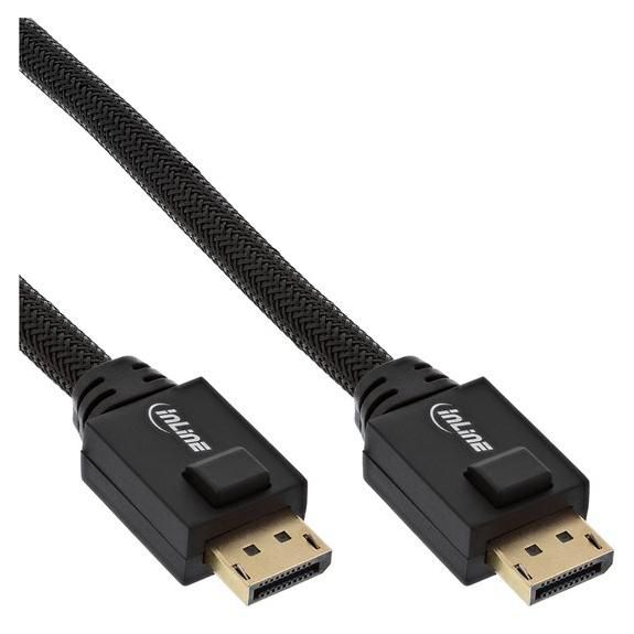 InLine - Câble DisplayPort - DisplayPort (M) pour DisplayPort (M) - DisplayPort 1.2 - 15 m - support 4K, actif - noir
