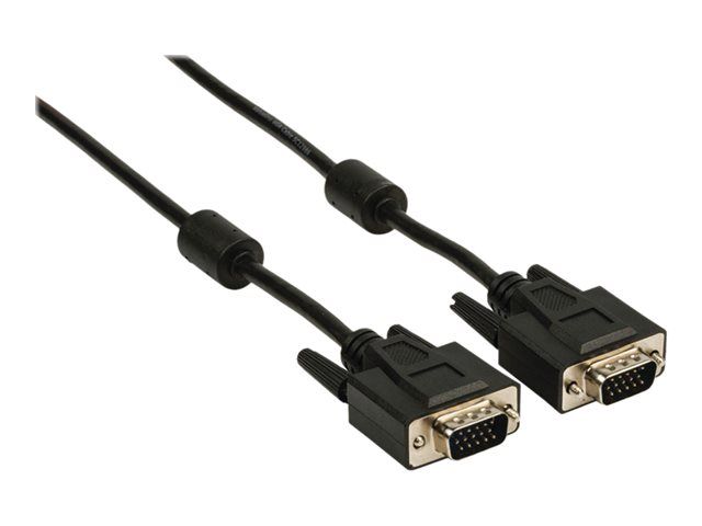 Nedis - Câble VGA - HD-15 (VGA) (M) pour HD-15 (VGA) (M) - 2 m - rond - noir