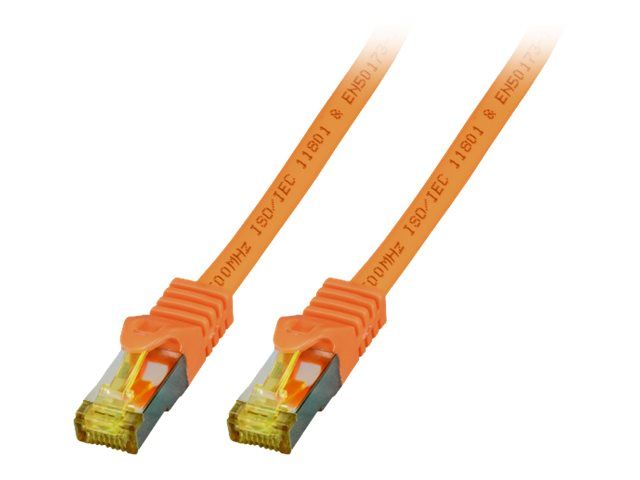 EFB-Elektronik - Cordon de raccordement - RJ-45 (M) pour RJ-45 (M) - 20 m - SFTP - CAT 7 - démarré, sans halogène, moulé - orange