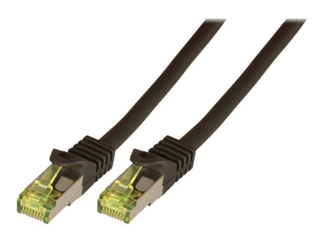 EFB-Elektronik - Cordon de raccordement - RJ-45 (M) pour RJ-45 (M) - 50 cm - SFTP, PiMF - CAT 7 (câble)/CAT 6a (connecteurs) - démarré, sans halogène, moulé - noir