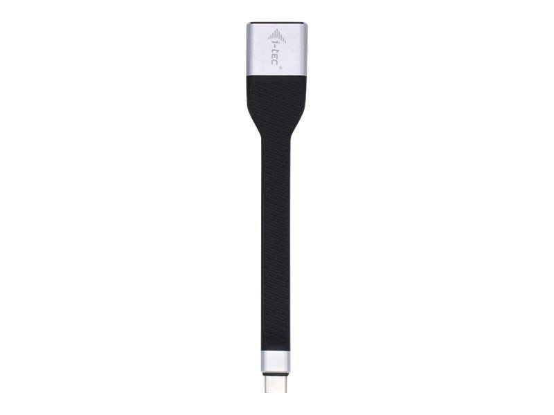 i-Tec USB-C Flat DP Adapter 4K/60 Hz - Câble adaptateur - USB-C (M) pour DisplayPort (M) - Thunderbolt 3 - 11.5 m - support 4K - noir