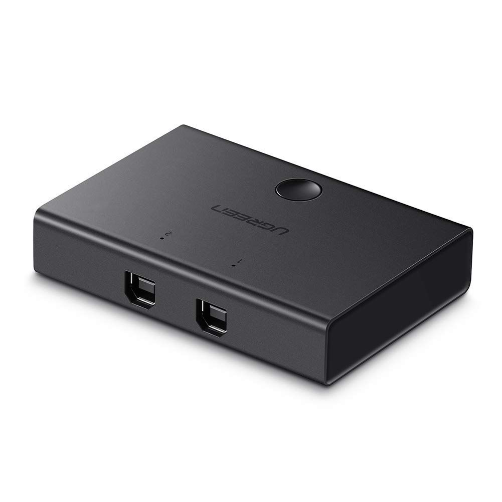 UGREEN USB Switch 2 Ports USB 2.0 Commutateur 2 Entrées 1 Sortie pour Partage 1 Clavier Souris Imprimante Scanner Clé USB Hub Ent