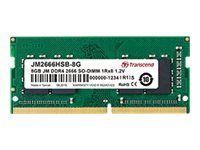 Transcend JetRAM - DDR4 - module - 16 Go - SO DIMM 260 broches - 2666 MHz / PC4-21300 - CL19 - 1.2 V - mémoire sans tampon - non ECC