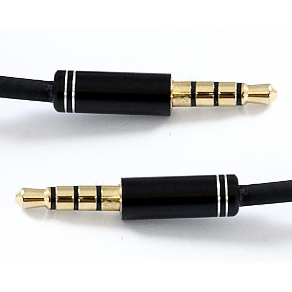Cable auxiliaire Jack Noir 1m20 Moxie