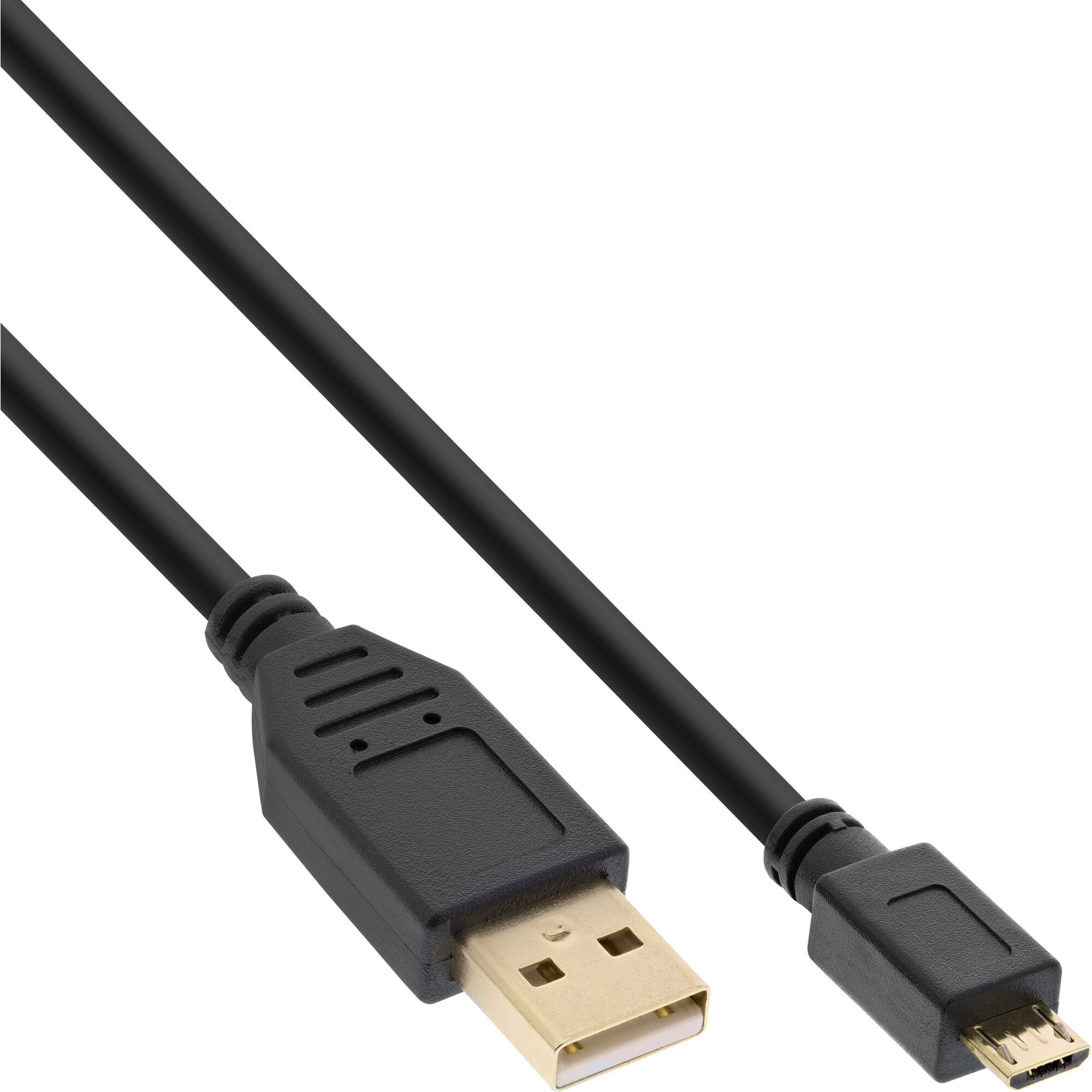 InLine 31720P câble USB USB 2.0 2 m USB A Micro-USB B Noir