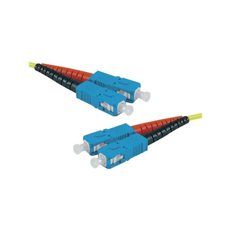 exertis Connect - Cordon de raccordement - mode unique SC (M) pour mode unique SC (M) - 3 m - 3 m - fibre optique - duplex - 9 / 125 micromètres - OS2 - jaune