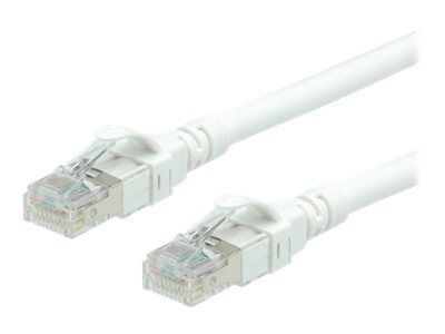 Roline - Cordon de raccordement - RJ-45 (M) pour RJ-45 (M) - 1 m - UTP - CAT 6a - sans halogène, moulé, bloqué - blanc