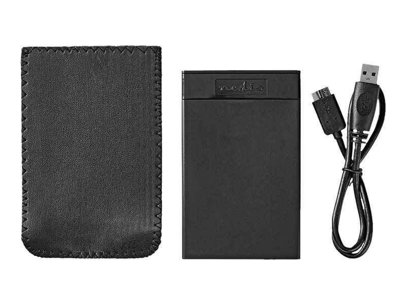 Nedis - Boitier externe - 2.5" - SATA 6Gb/s - USB 3.1 - noir