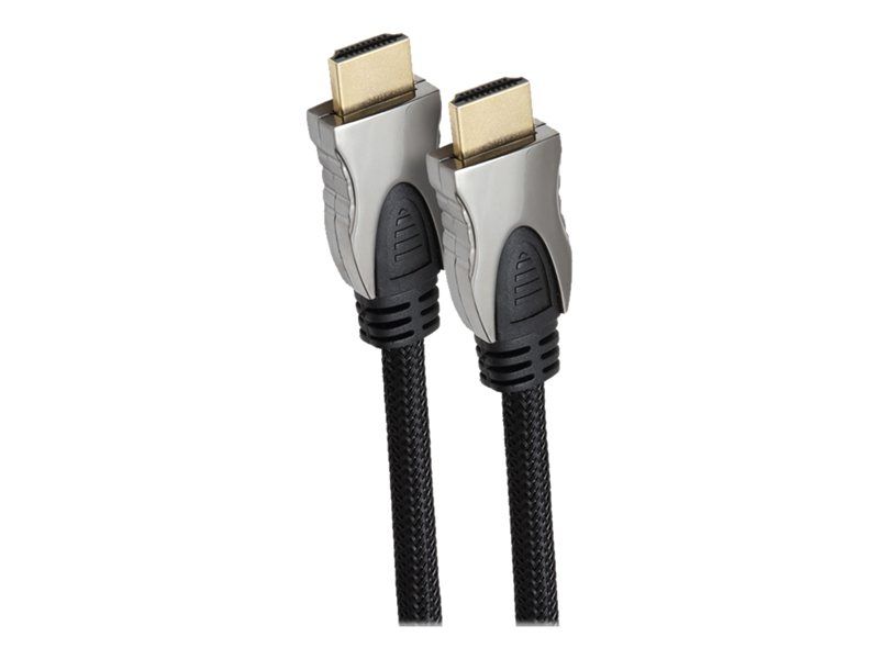 Syba CL-CAB31035 - Câble HDMI avec Ethernet - HDMI mâle pour HDMI mâle - 10 m - noir