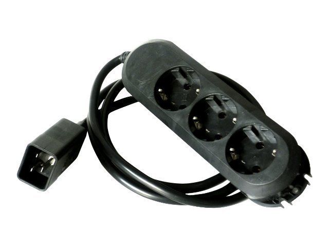 Online USV - Unité de distribution d'alimentation - entrée : IEC 60320 C20 - connecteurs de sortie : 3 (power CEE 7/7) - 1.8 m cordon - pour XANTO S 3000, 3000 R; ZINTO A 3000