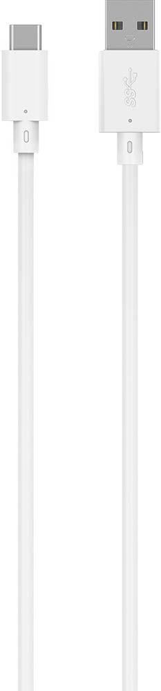 Câble USB A/USB C 1,2 m 3A Blanc Bigben