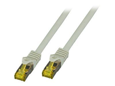 EFB-Elektronik - Cordon de raccordement - RJ-45 (M) pour RJ-45 (M) - 6.5 mm - SFTP - CAT 7 (câble)/CAT 6a (connecteurs) - sans halogène, moulé - gris