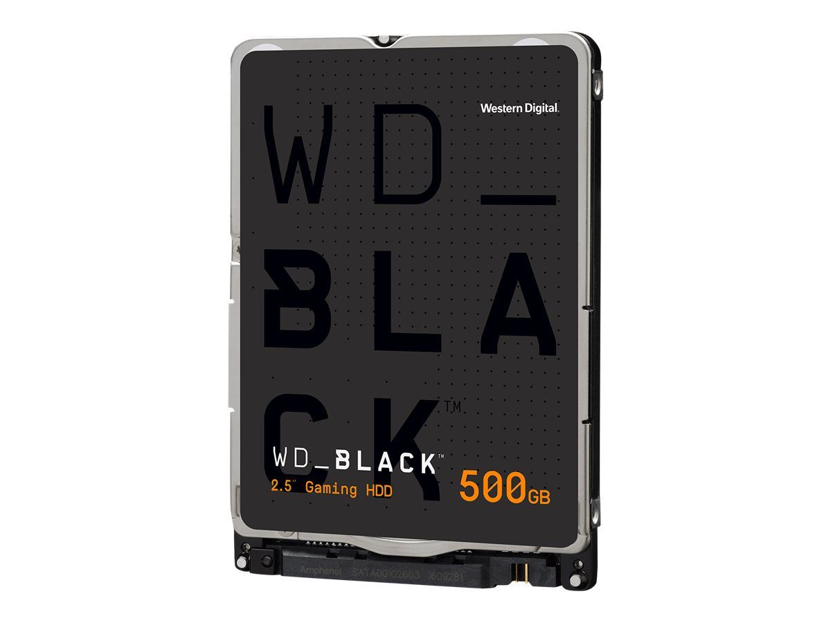 WD Black WD5000LPSX - Disque dur - 500 Go - interne - 2.5" - SATA 6Gb/s - 7200 tours/min - mémoire tampon : 64 Mo