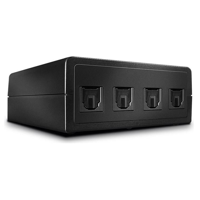 Lindy 4 Port Automatic Optical Audio Switch - Commutateur audio - 4 x TOSLINK - de bureau