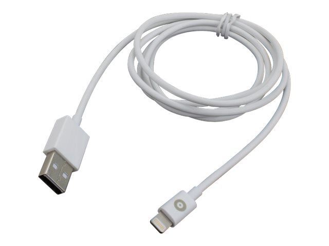 MUVIT - Câble Lightning - Lightning mâle pour USB mâle - 1.2 m - blanc