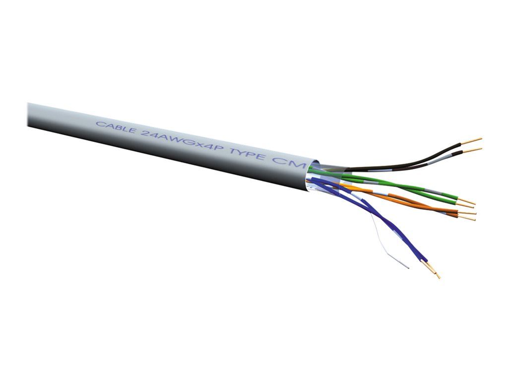 Roline - Câble en vrac - 100 m - UTP - CAT 6e - solide - gris