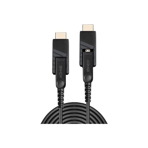 Lindy 10m Hybrid Copper/Optical HDMI Cable with Ethernet Kit