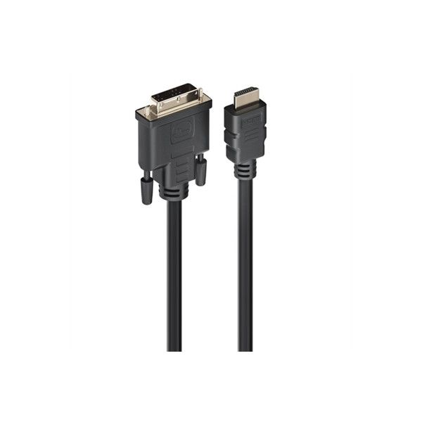 Ewent EC1350 câble vidéo et adaptateur 2 m HDMI Type A (Standard) DVI-D Noir