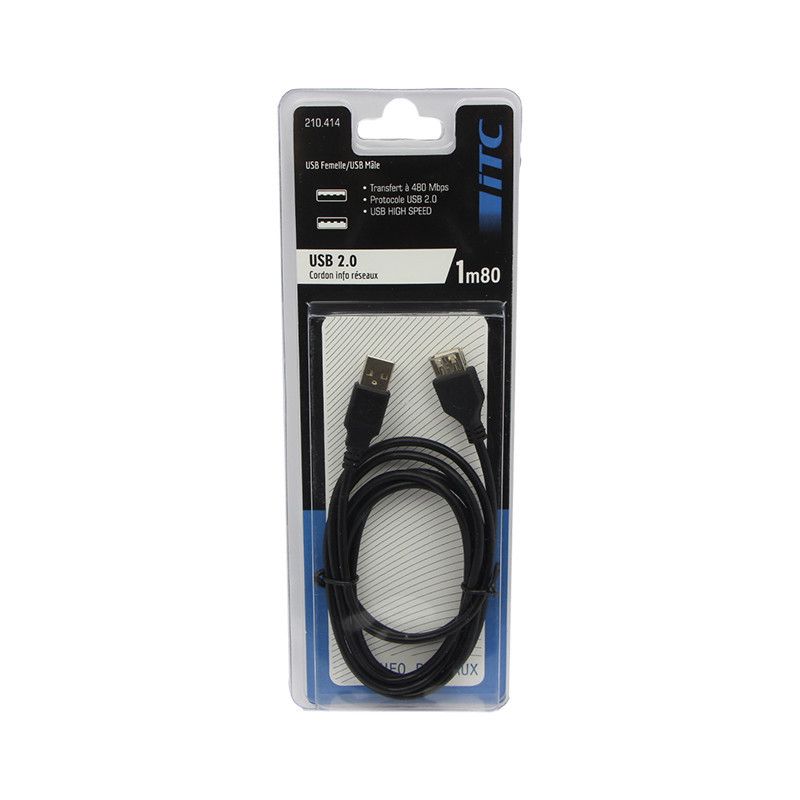 RALLONGE USB 2.0 1.80M