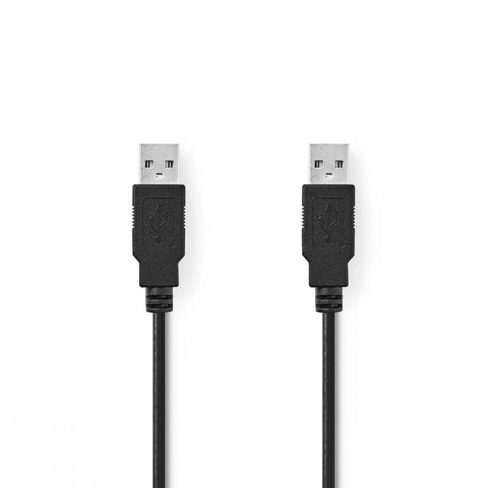 Câble USB 2.0  A Mâle - A Mâle  2,0 m  Noir