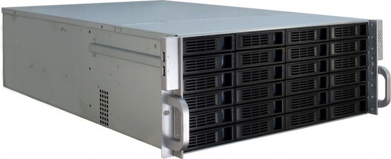 Inter-Tech IPC 4U-4424 - Montable sur rack 4U - ATX étendu - pas d'alimentation (ATX12V / EPS12V) - USB
