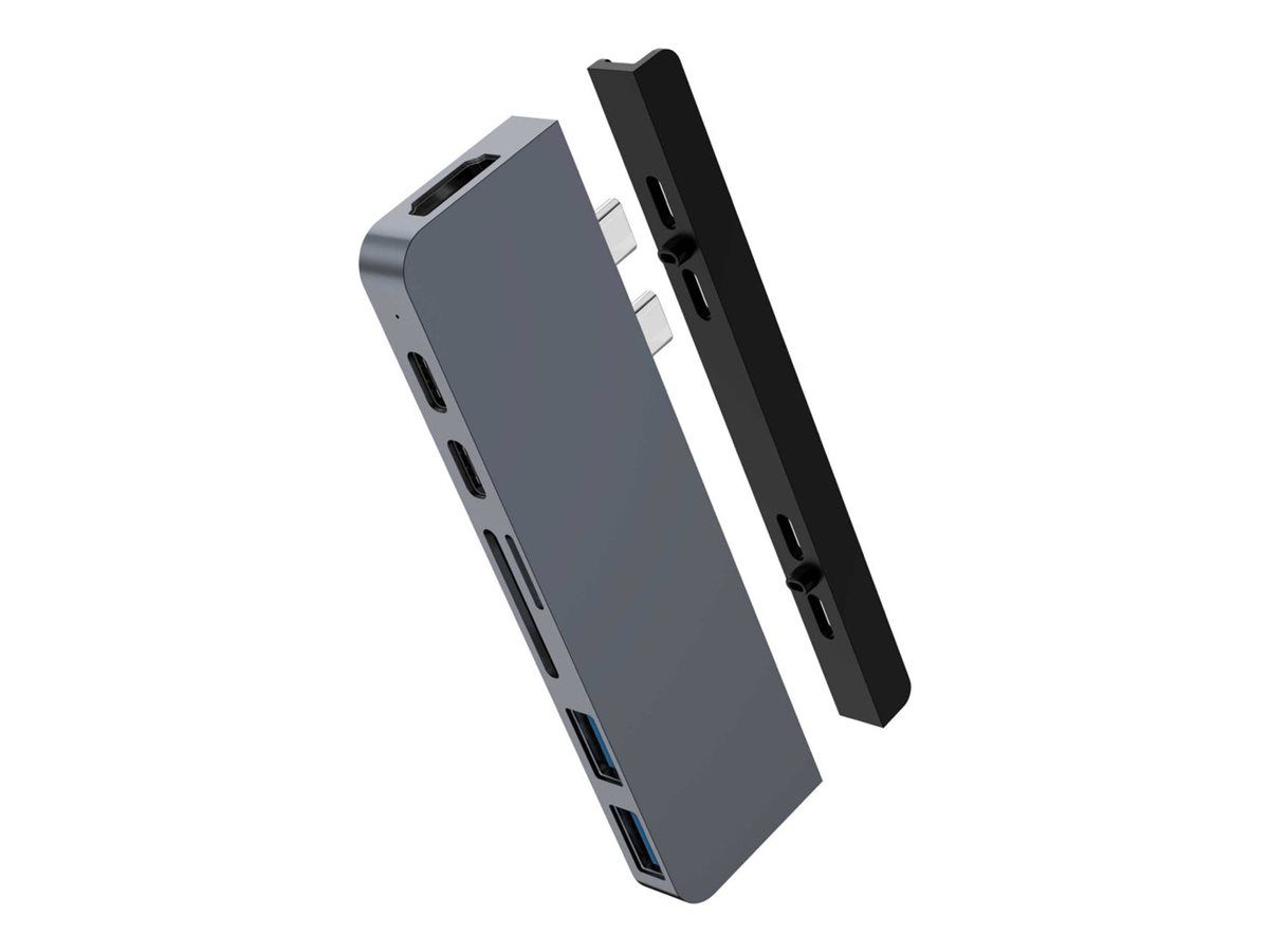 HyperDrive Duo 7-in-2 Hub - Station d'accueil - USB-C x 2 - HDMI