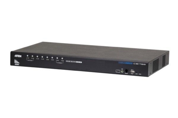 ATEN CS1798 - Commutateur écran-clavier-souris/audio/USB - 8 x KVM / audio / USB - 1 utilisateur local - de bureau, Montable sur rack