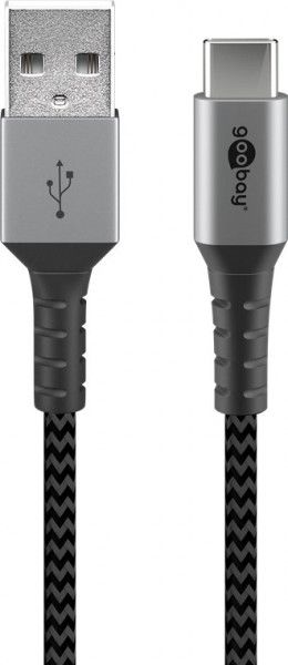 Cable Goobay Compatible Usb 3.0 Type C - A 2m Mm (gris)