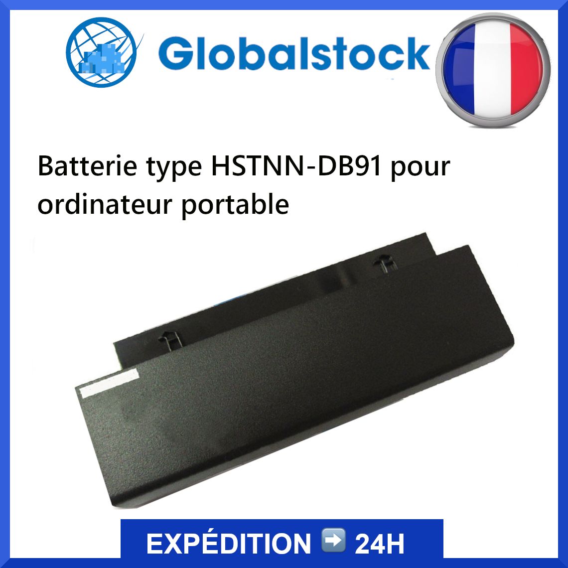 Batterie type HSTNN-DB91 pour ordinateur portable