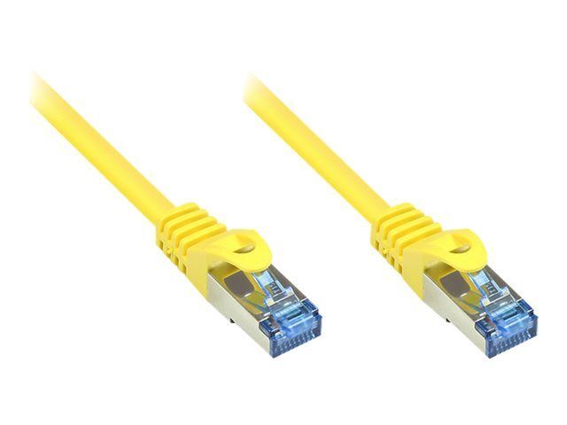 Good Connections - Cordon de raccordement - RJ-45 (M) pour RJ-45 (M) - 3 m - SFTP, PiMF - CAT 6a - sans halogène, moulé, sans crochet - jaune