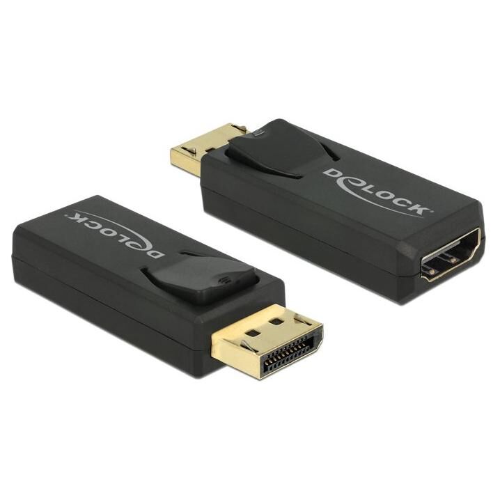 DeLOCK 65571 changeur de genre de câble Displayport 1.2 HDMI Noir