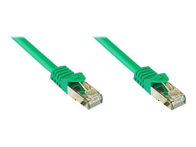 Good Connections - Cordon de raccordement - RJ-45 (M) pour RJ-45 (M) - 5 m - SFTP, PiMF - CAT 7 - démarré, sans halogène - vert