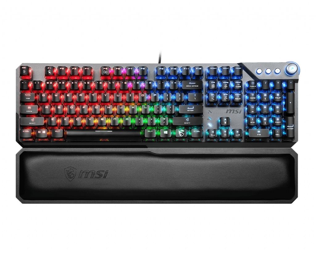 MSI VIGOR GK71 SONIC RED FR clavier Gaming USB QWERTY Français Noir