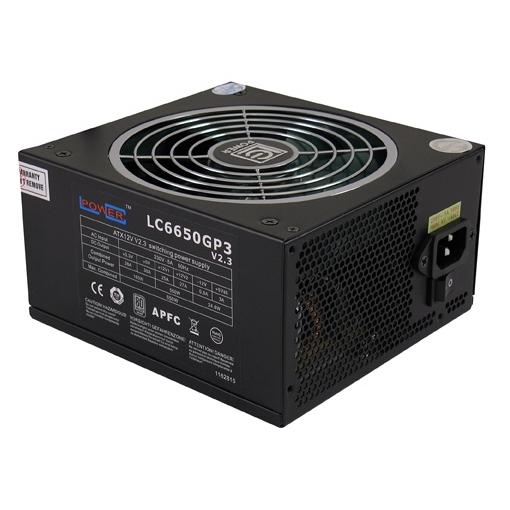 LC-Power LC6650GP3 V2.3 unité d'alimentation d'énergie 650 W 20+4 pin ATX Noir
