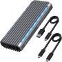 BOITIER USB3.1 NVMe PCIe M2 SSD Sans vis Type C 10Gbps RGB