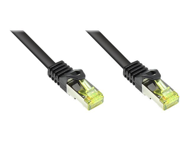 Good Connections - Cordon de raccordement - RJ-45 (M) pour RJ-45 (M) - 7.5 m - SFTP, PiMF - CAT 7 - sans halogène, sans crochet - noir