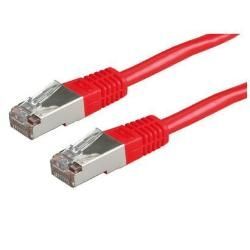 Roline - Cordon de raccordement - RJ-45 (M) pour RJ-45 (M) - 0.5 m - UTP - CAT 5e - rouge