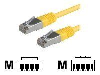 VALUE - Cordon de raccordement - RJ-45 (M) pour RJ-45 (M) - 10 m - pairs in metal foil (PiMF) - CAT 6 - démarré - jaune