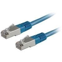 Roline - Cordon de raccordement - RJ-45 (M) pour RJ-45 (M) - 0.5 m - SFTP - CAT 6 - bleu