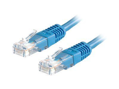 VALUE - Cordon de raccordement - RJ-45 (M) pour RJ-45 (M) - 50 cm - UTP - CAT 6 - moulé, bloqué - bleu
