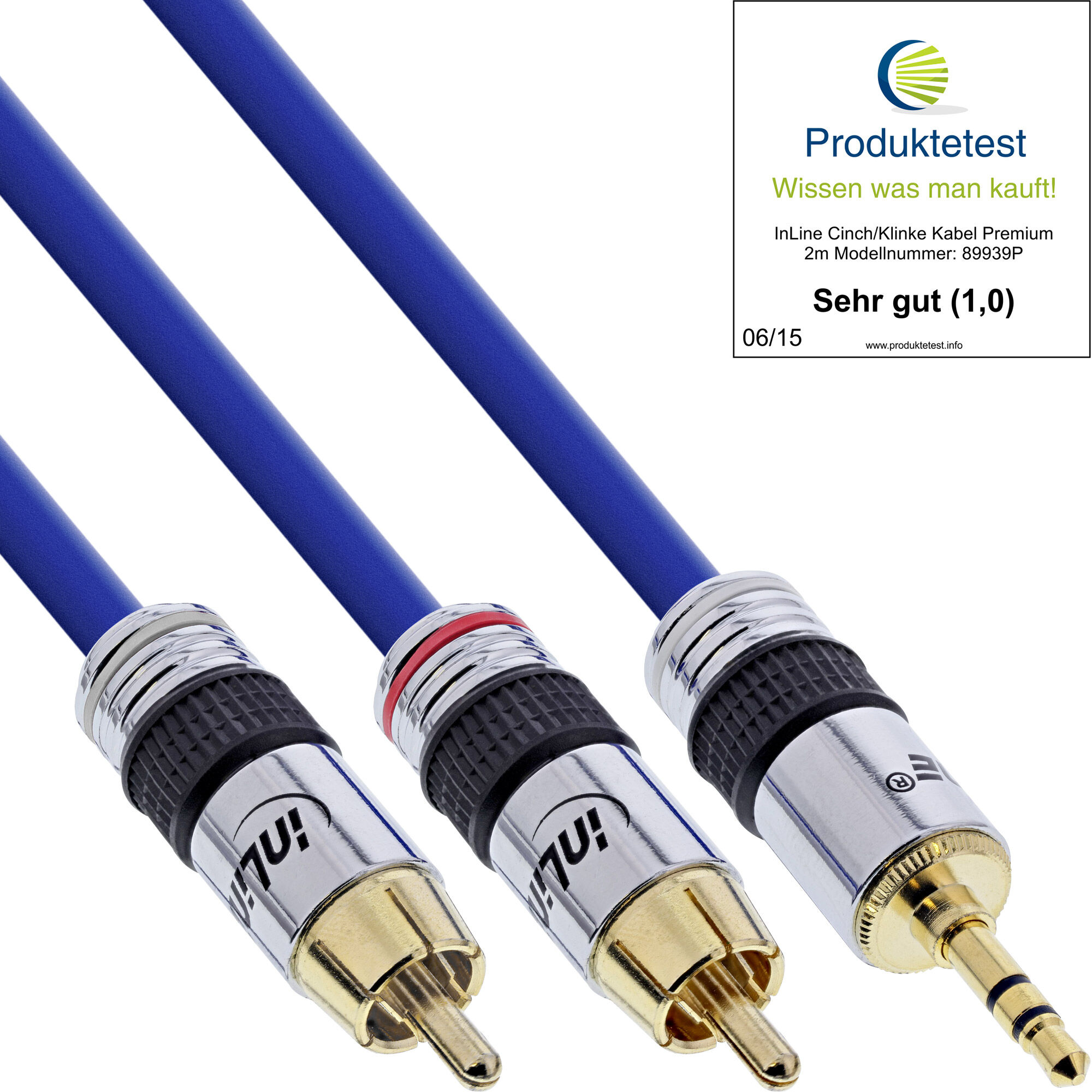 InLine 89938P câble audio 3 m 3,5mm Bleu