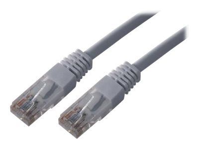 MCL - Cordon de raccordement - RJ-45 (M) pour RJ-45 (M) - 2 m - UTP - CAT 6 - bloqué - gris