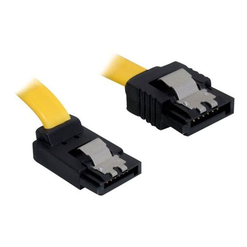 Cable SATA Delock - 20 cm, bloqueado, conector de ángulo derecho