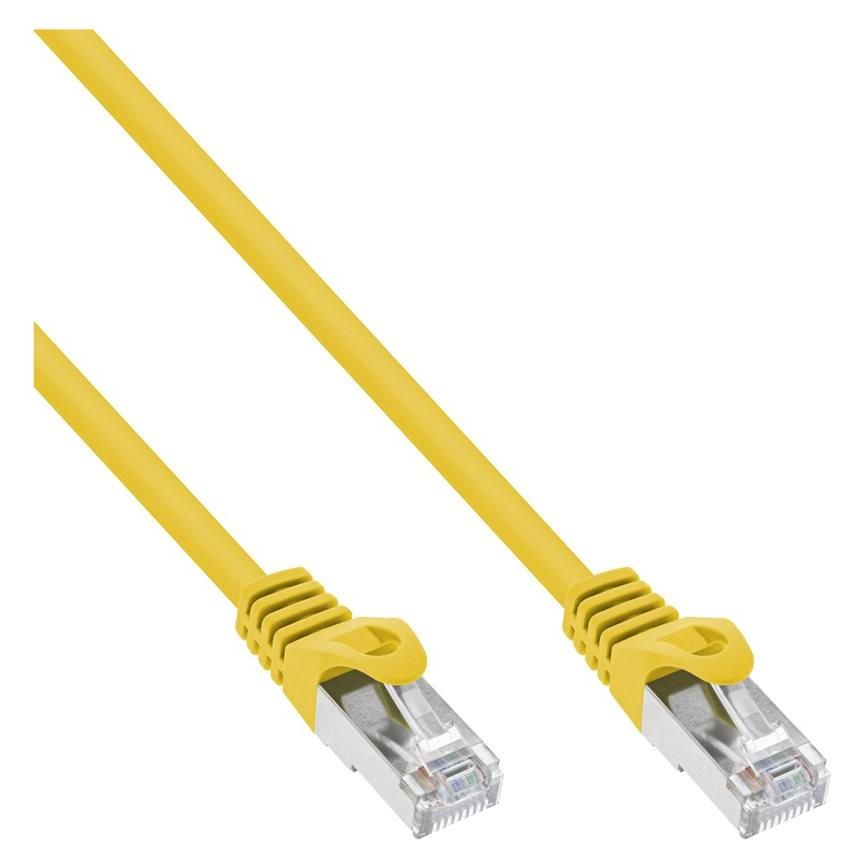 InLine - Cordon de raccordement - RJ-45 (M) pour RJ-45 (M) - 25 m - SFTP - CAT 5e - moulé - jaune
