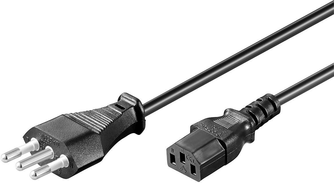 Microconnect PE100430 câble électrique Noir 3 m Prise d'alimentation type L Coupleur C13