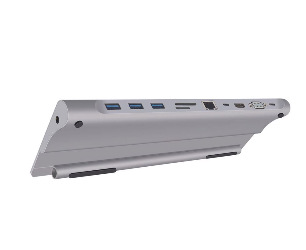 Station D Accueil 11 Ports USB Type C WE Gris